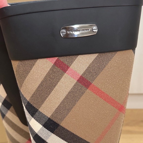 Burberry Black and Tan Checkered Boots - Picture 15 of 17